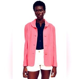 ST. JOHN Collared Pink Knit Button Up Jacket Women’s US Size 6